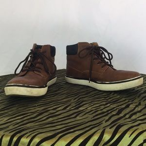 Topman brown leather sneaker